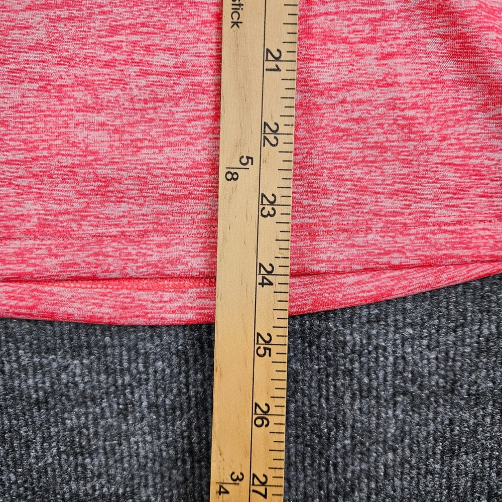 Under Armour HeatGear V-Neck T-Shirt Women's‎ XS Pink Heathered 1258568 NEW - Picture 4 of 8